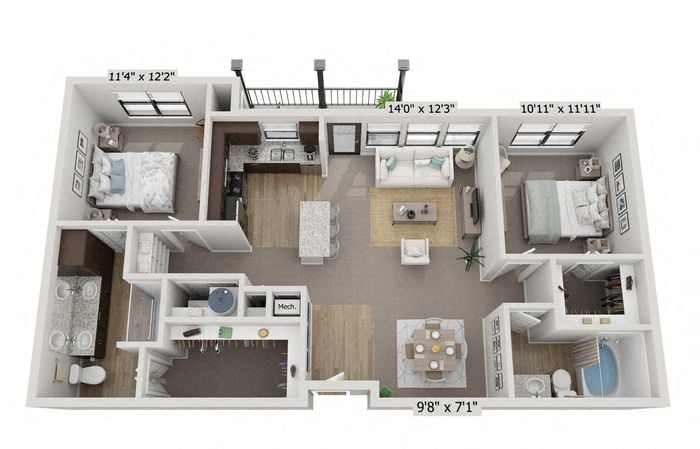 a 2103 sq ft floor plan